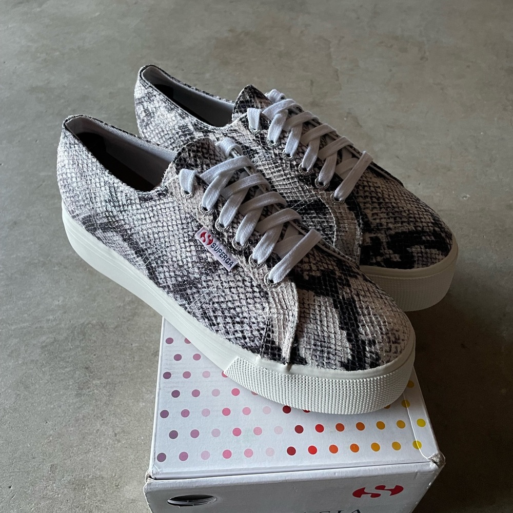 Superga 2790 Snakeskin Pattern Platform Italian L… - image 4